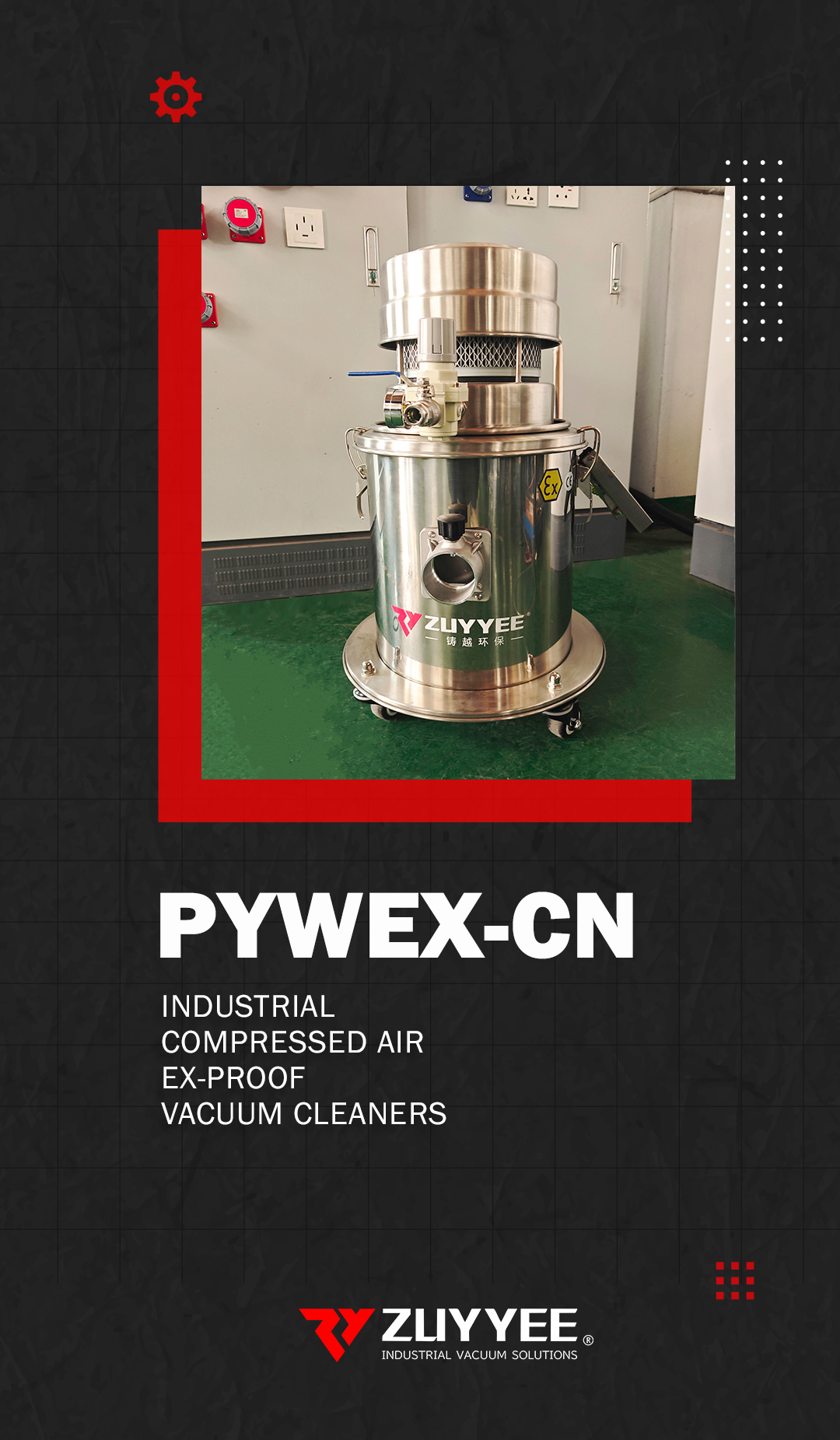 Compressed Air Industrial Vacuum Cleaner