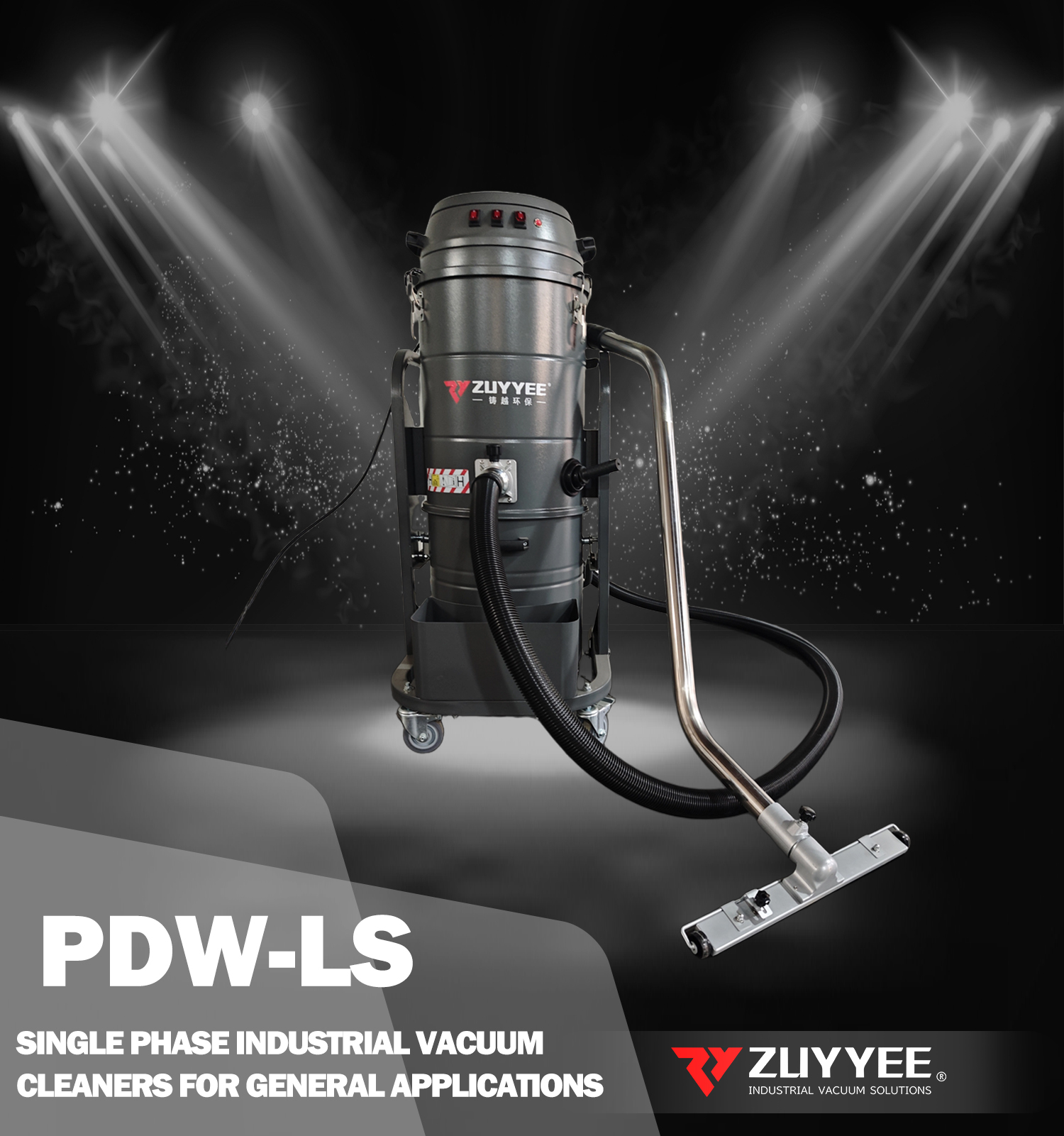 Meet the PDW-LS single-phase industrial vacuum cleaner